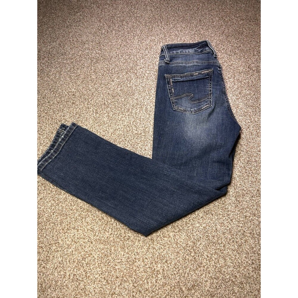 Silver Jeans Co Womens Size 24 x 23.5 Blue Suki Capri - Picture 9 of 10